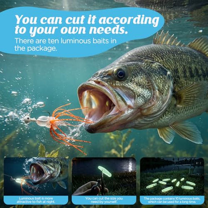 Hikary Fishing Lure DIY Kit Making Kit,Dice Baits for Bass Fishing,Skirt Threader Tool Freshwater Gift for Men Women