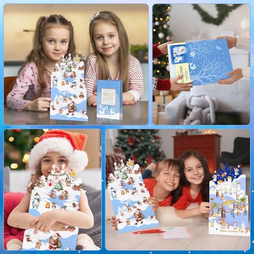 WhatSign Woodland Advent Calendar 2025 - Christmas Countdown Calendar Winter Woodland Wonderland 24 Days Till Xmas for Women Kids Adult Teen Girls - color: Woodland