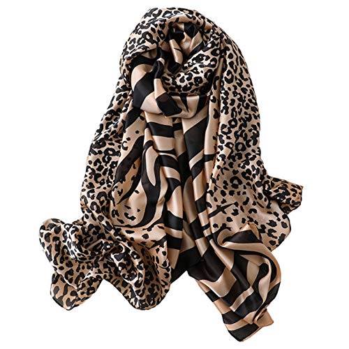 Silk Scarf 100% Mulberry Silk Fashion Scarves Long Lightweight Shawl Wrap - color: W09