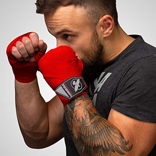 Hayabusa Boxing Hand Wraps Perfect Stretch 4.0 for Men & Women - color: Red Maze