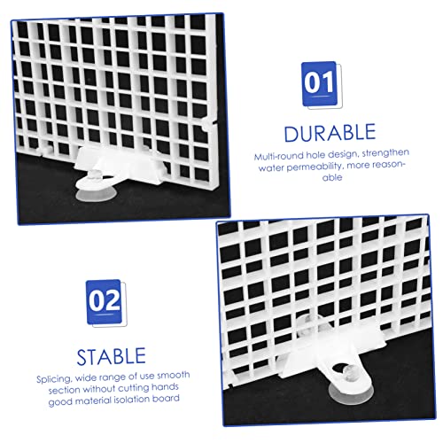 Aquarium Divider Bottom Plastic Separation Board Fish Breeding Box for Aquarium Net Design Easy to Install