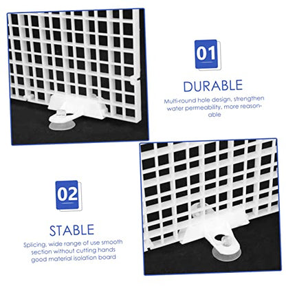 Aquarium Divider Bottom Plastic Separation Board Fish Breeding Box for Aquarium Net Design Easy to Install