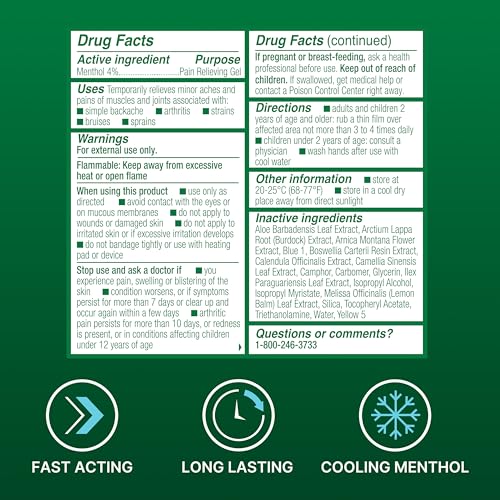 Biofreeze Roll On Pain Relief for Knee, Neck, Hip, Joint, Shoulder, & Simple Backache, Arthritis Pain Reliever, Sore Muscle Relief, Roll On Menthol Gel 3 Fl Oz (Pack of 3) - size: 3 Fl Oz (Pack of 3), style: Green
