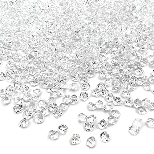 Reusable Fake Ice Cubes 2500 pcs 6 x 9 mm for Rock Crystals Treasure Gems for Table Scatters, Vase Fillers, Wedding Photography Props Vase Fillers | Rock Crystals Treasure Gems, Table Scatters, Vase Fillers, Wedding Photography Props - color: 6*9mm-2500pc