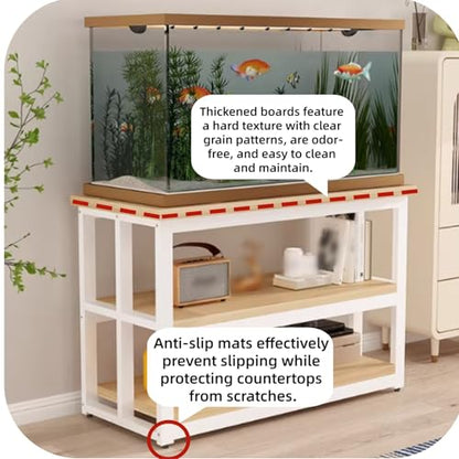 Three-Tier Reinforced Aquarium Stand, Storage Aquarium Base, Easy to Clean, Suitable for Living Room/Office/Study(55x35cm/21.7x13.8in)