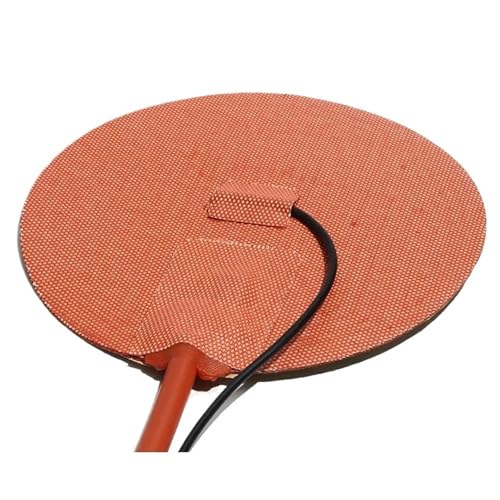 220V Round Silicone Heating Pad Plate 220W 250W 380W with Digital Display Thermostat Temperature Control for Fish Tank - size: 220V_380W