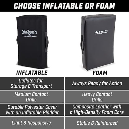 GoSports Inflatable Blocking Pads - Choose Your Size - Training Equipment for Basketball, Football, Lacrosse, Martial Arts & More - style: 30" x 20"