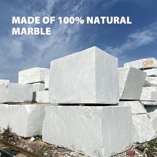 Koville Italian Carrara Natural Marble Incense Holder, Incense Holders for Sticks, Incense Burner Holder, Ideal for Meditation and Relaxing, Easy to Clean(Bianco Carrara) - color: White Marble-bianco Carrara