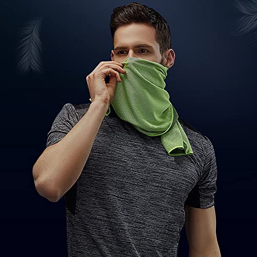 Pack of 20 Cooling Towel 40x12'' Ice Towel for Neck and Face Microfiber Chilly with Bag Breathable Yoga Gym Stay Cool Towels Sweat Rag for Workout Running Camping Pilates Beach, Green - color: Green