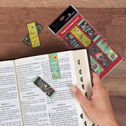 Christian Art Gifts Magnetic Scripture Bookmark Set: God's Love - color: God's Love