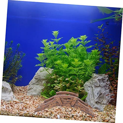 GALPADA 2pcs Aquarium Bridge Decor for Fish Tanks Fake Bridge Adornment for Aquatic Landscapes Shrimp and Turtle Accessories for Aquatic Environments