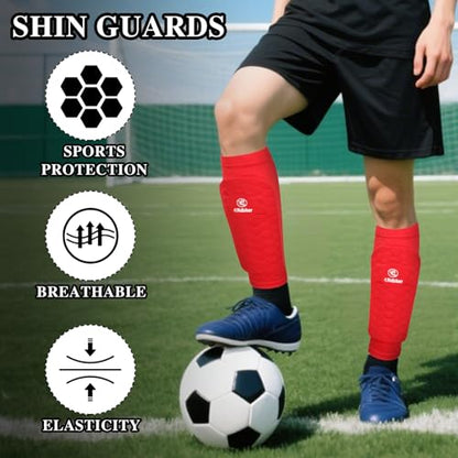 Soccer Shin Guards Shin Pads, Calf Compression Sleeve with Honeycomb Pads, Lightweight Shin Defender Shin Guards Kids for Adult Men Women, Boys, Girls, Youth - color: Green, size: XX-Small