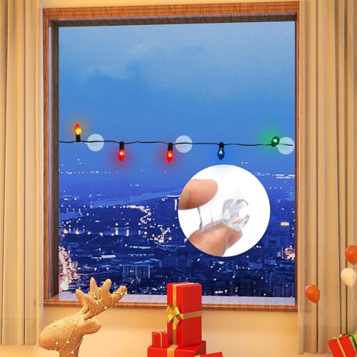 50Pcs Adhesive Suction Cups Fish Tank Wire Sucker Pad Wall Hanging Bulk Lights String Holder Rope Glass Suction Cup Clip - size: Dia: 30mm/1.18"