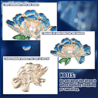 Junkin 12 Pcs Women Brooches Bulk Set Rhinestone Pin Crystal Vintage Brooch Retro Pin Women Girls Gifts for Christmas - style: Flower