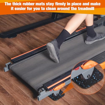 4Pcs Treadmill Mats, Coolrunner High Density Equipment Pads Noise Reduction | For Floor Protection, Washing Machine Pads, Anti Vibration Rubber mats for Stationery Bike, Rowing Machine, Home Gym Station
