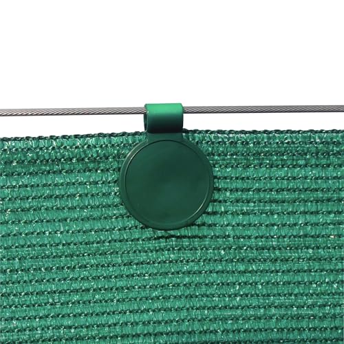 Shade Cloth Plastic Clips, UV Treated | 200 Pack, Color Green - color: Green, size: 200 Pack