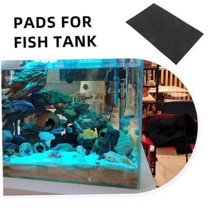 POPETPOP 2pcs Aquarium Leveling Mat Non Slip Shockproof Fish Tank Pad for Enhanced Stability and Protection Durable Bottom Mat for All Season Use and Easy Installation