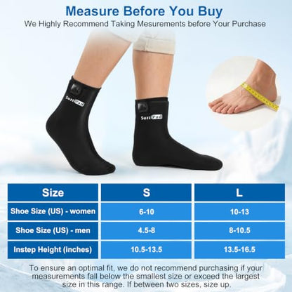 SuzziPad Cold Therapy Socks, Adjustable Ankle Ice Pack Wrap for Chemo, L | Burning Relief Reusable Foot Ice Pack Wrap for Plantar Fasciitis, Arthritis, Achilles Tendonitis, Swelling, Tired & Achy Feet - size: L