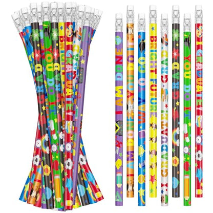 Cinrobiye 100 PCS End of the School Year Gifts for Students Graduation Pencils Pre K Preschool Kindergarten Wood Pencils Bulk Giveaways Prizes Gifts Supplies for Graduation Party - style: Grad100