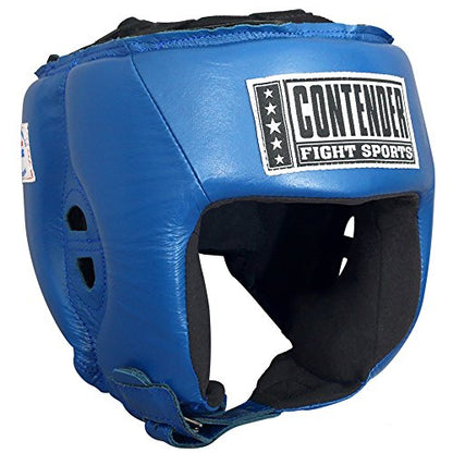 Contender Fight Sports Competition Boxing Headgear without Cheeks - color: Black, size: Small