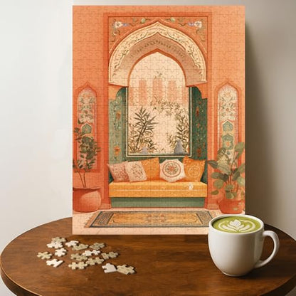 Islamic Muslim Mosque Space Islam Jigsaw Puzzle - 500 Pieces Wooden Puzzle for Adults, Wall Art Gift, Finished Size: 20 x 15 Inch - color: Islamic Muslim Mosque Space - 500 Pieces