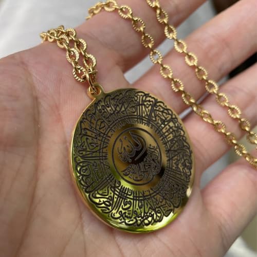 Islam car hangings Quran AYATUL KURSI Stainless Steel Muslim Car Pendant