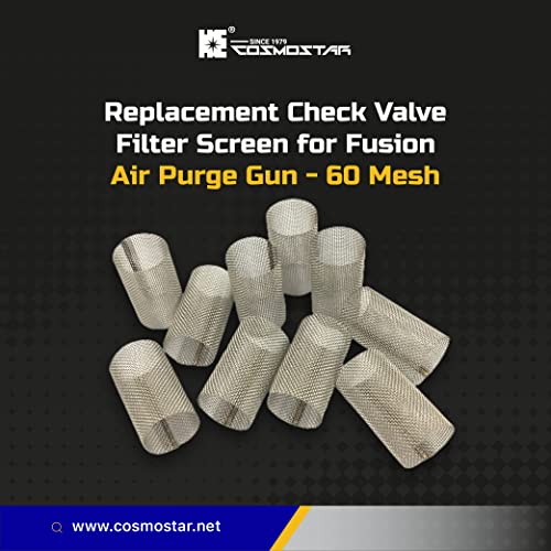 Replacement Check Valve Filter Screen for Fusion Air Purge Gun - 60 Mesh -20 pcs (FS-AP60, 246358) - style: FS-AP60