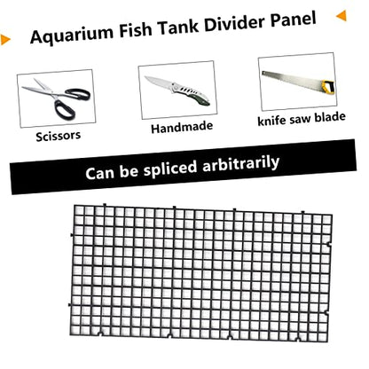 BESPORTBLE 1set Fish Tank Separator Set Aquarium Divider Cups Black Isolation Tray for Fish and Aggressive Separation