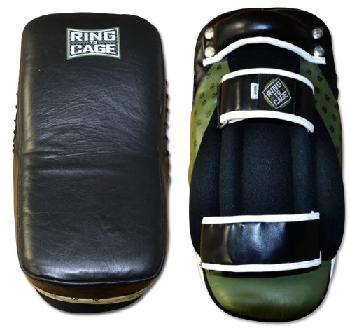 Ring to Cage Ultima MiM Foam Leather Curved Thai Pad, for MMA, Muay Thai, Kickboxing