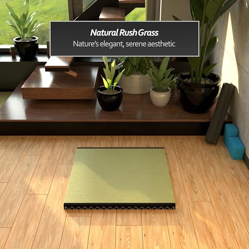 Red Lantern 3' x 3' Half Size Tatami Mat - size: 3' x 3' (Rectangular)
