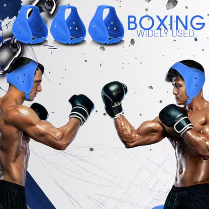 Jerify 3 Pcs Wrestling Headgear for Kids Youth Soft Grappling Headgear Wrestling Adjustable Ear Guard Protective(Blue) - color: Blue