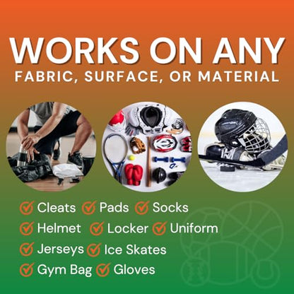 The Stink Solution Unscented, Sport, & Hockey Odor Eliminator Spray | Sports & Hockey Gear Deodorizer for Gloves, Cleats, Equipment, Shoes 3 4 oz Bottles in Unscented, Driftwood, & Coconut Lime Scents
