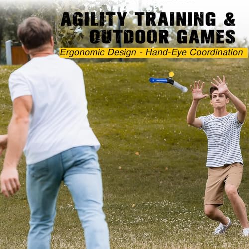 PodiuMax Hand-Eye Coordination Training, Agility & Reaction Trainer | Great for Football, Basketball, Baseball & Hockey Training, EVA for Safer Throwing & Catching, Improves Focus & Coordination
