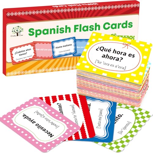 Ceiba Tree Spanish Conversational Phrase Flash Cards