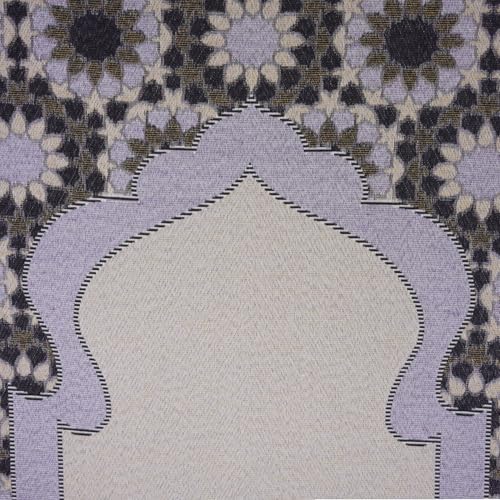 Modefa Turkish Travel Prayer Mat - Muslim Prayer Rug - Thin Woven Cotton Traditional Janamaz Sejjadah for Men Women - Prayer Matt Islam Praying Mat Stargazer (Purple) - color: Purple