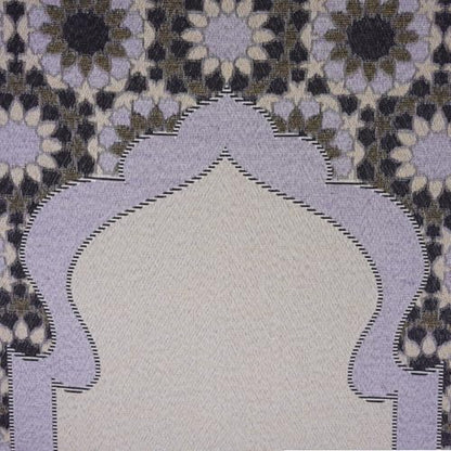 Modefa Turkish Travel Prayer Mat - Muslim Prayer Rug - Thin Woven Cotton Traditional Janamaz Sejjadah for Men Women - Prayer Matt Islam Praying Mat Stargazer (Purple) - color: Purple