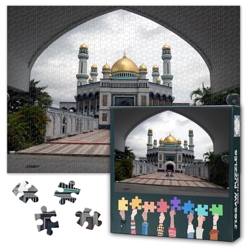 Amie Mosque Jigsaw Puzzles Islamic Muslim Mosque Adult Puzzle for Adults - color: Artwork-02