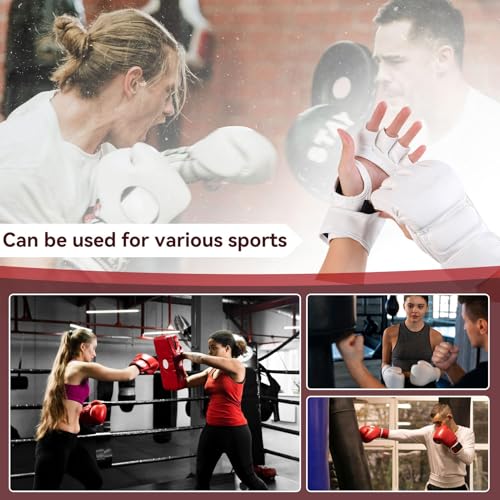 MMA Sparring Gloves for Men Women, Open Palm Training Boxing Gloves for Grappling, Kickboxing, Muay Thai, Punch Bag, Taekwondo, Martial Art, Fighting, Karate Mitts