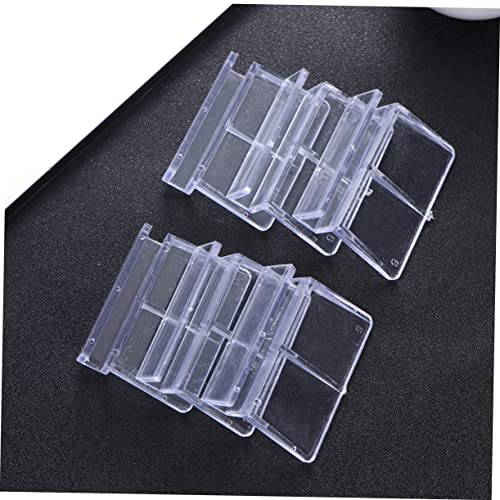 10pcs Acrylic Aquarium Brackets Fish Tank Cover Support Holders Clear Practical Rack for Glass Tanks Safe for Fish and Small Pets