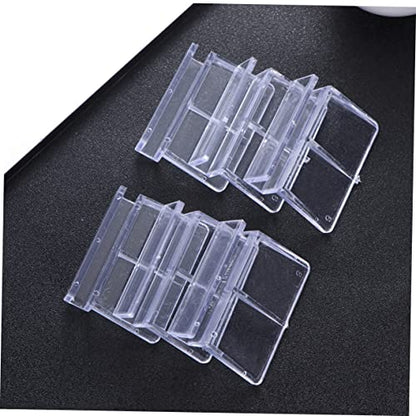 10pcs Acrylic Aquarium Brackets Fish Tank Cover Support Holders Clear Practical Rack for Glass Tanks Safe for Fish and Small Pets
