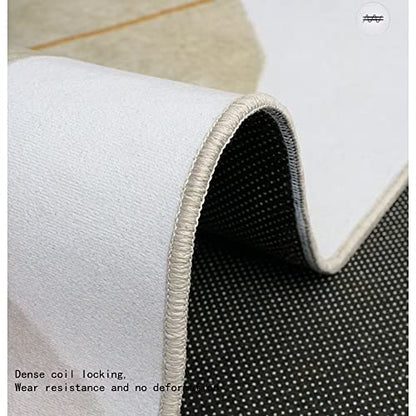 Prayer Rug Boys Bedroom Rug Grey Washable Rectangular Geometric Pattern Style Breathable Flatweave Rug 70X140cm,Blue-120x240cm(47x94inch) - size: 120x240cm(47x94inch)
