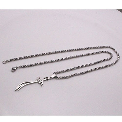 ZKDC Islam muslim HZ Zulfiqar Sword of Imam Ali stainless steel necklace 60 cm chain