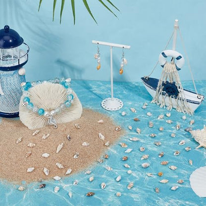 PH PandaHall 1400-1500pcs Tiny Sea Shells 7-12mm Tiny Crushed Shells Miniature Shell NO Hole Seashells Ocean Spiral Seashells for Resin Crafting Candle Home Party Wedding Fish Tank Vase Filler - color: 1400pcs, size: Length 7-12mm