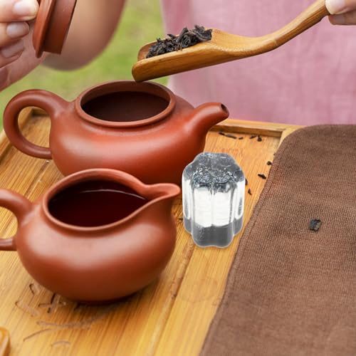 Cute Glass Teapot Lid Holder Decorative Flower Shaped Stand for Teapot Covers Compact and Practical Design for Home Office and Tearoom Use