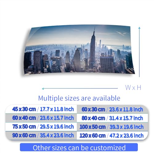 Aquarium Background Stickers - New York City Skyline Metropolis Self-Adhesive Fish Tank Reptile Terrarium Decor Poster (75 x 50 cm / (29.5 x 19.6 inches)) - size: 75 x 50 cm / (29.5 x 19.6 inches)