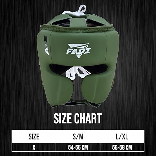 Authentic Series A2 Boxing Headgear - Premium Leather Head Guard for Kids and Adults in MMA, Kickboxing, Muay Thai, Karate, Martial Arts, and Taekwondo - color: Green, size: Small-Medium