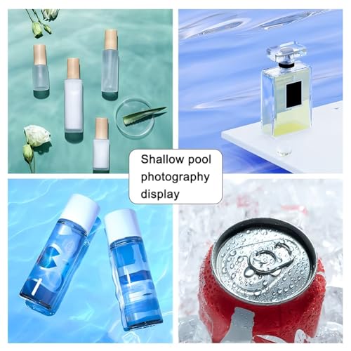 Acrylic Shallow Sink Tray Photography Display Cabinet Low Water Tank Storage Box (50x40x6cm/20x16x2in) - size: 50x40x6cm/20x16x2in