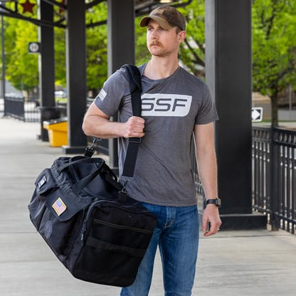 Heavy Duty 1000D Nylon Duffel Gym Bag (Black - Big Bud) - color: Black, style: Duffel Bag (Big Bud)
