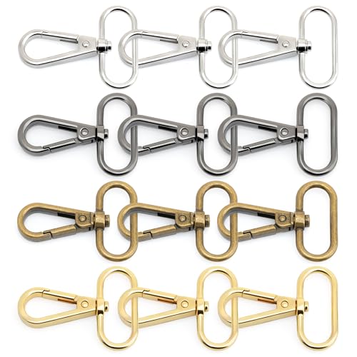 CRAFTMEMORE Snap Hook Swivel Push Gate Lobster Clasps Fashion Clips Purse Making FS10 Pack of 10 (Brushed Brass, 1-1/2 Inch) - color: Brushed Brass, size: 1-1/2 Inch