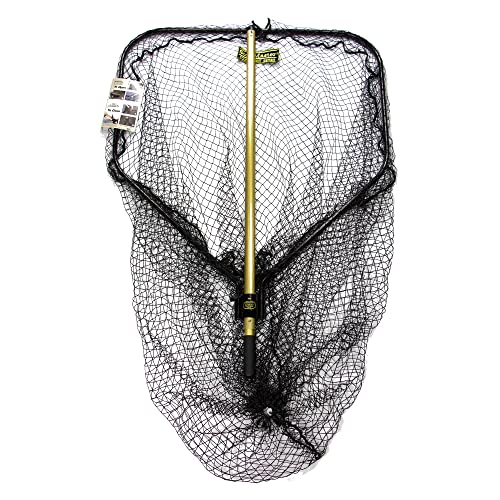 TS116Y Tournament Series Precision Muskie Landing Net - Hoop 36"X38", Length 116",Gold/Black